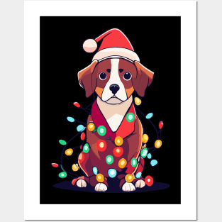 Christmas Tree Dog Posters and Art